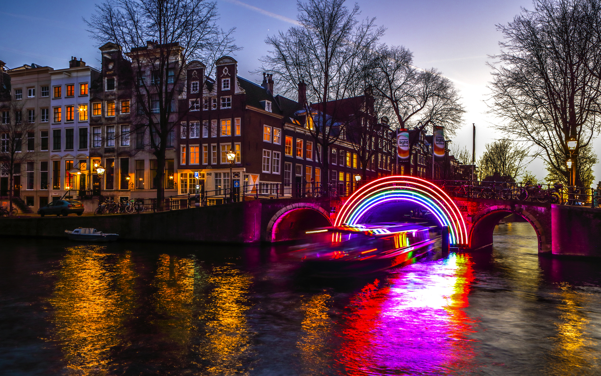 Lichtfestival in Amsterdam, Niederlande