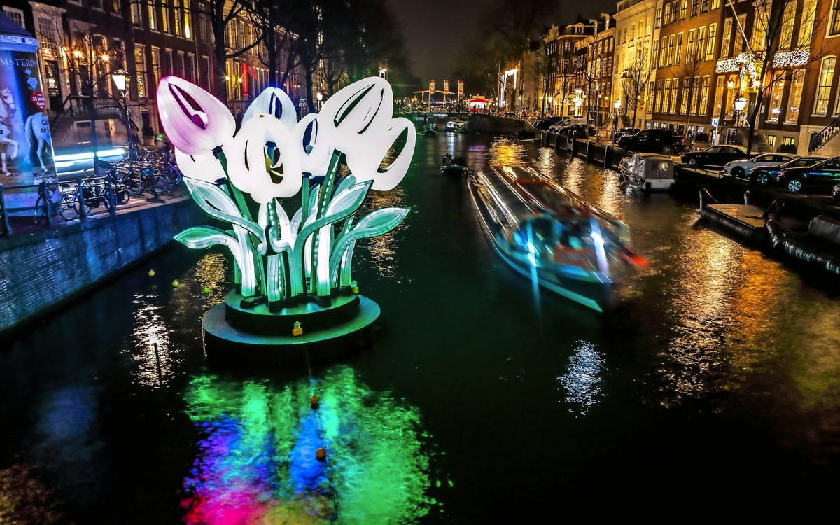 Lichtfestival in Amsterdam, Niederlande