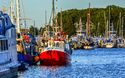 Fischerhafen in Travemünde an der Ostsee, Deutschland