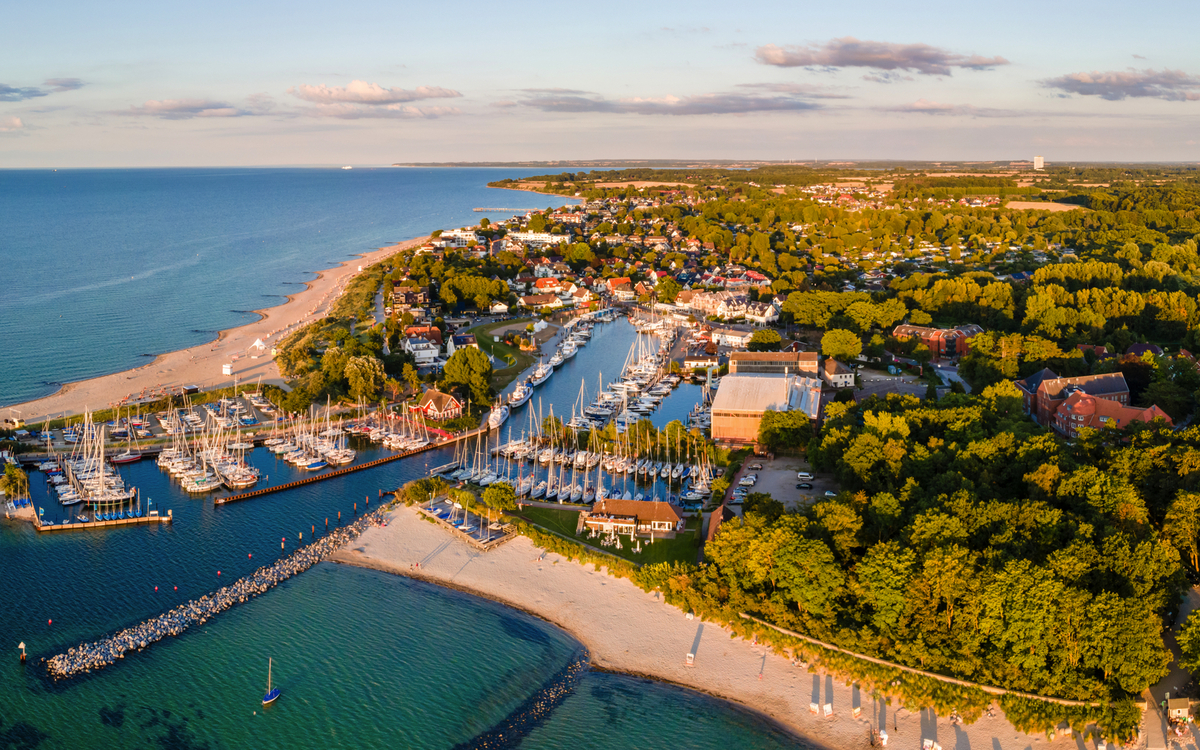 Timmendorfer Strand in Schleswig-Holstein, Deutschland