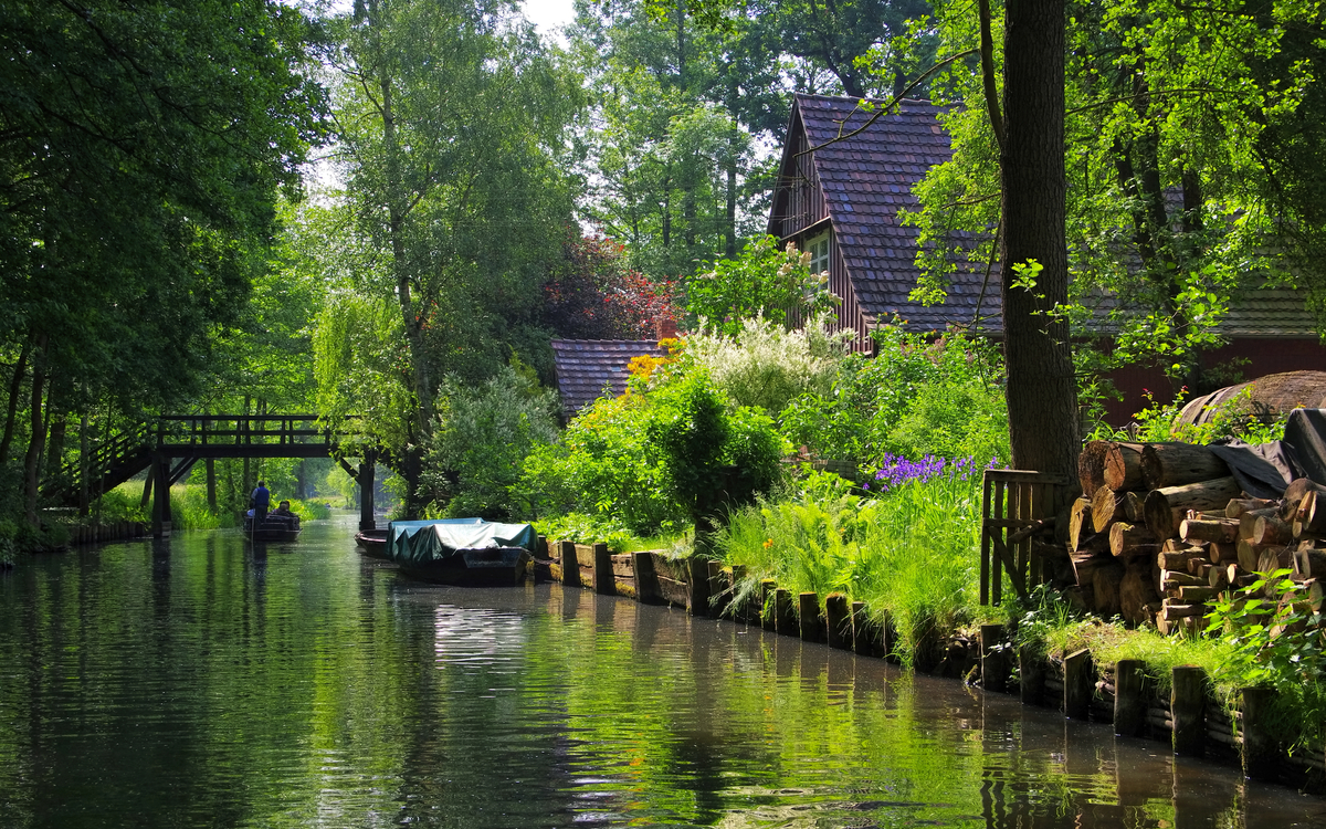 Kahnfahrt im Spreewald, Deutschland