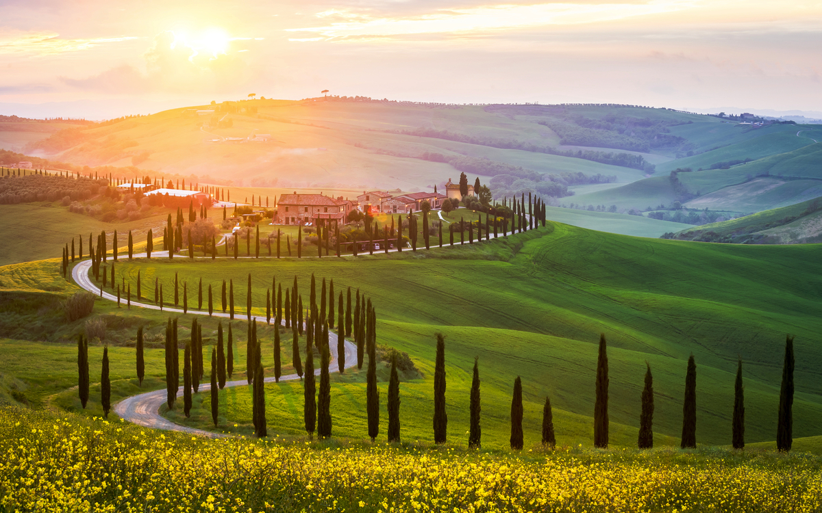 Landschaft in der Toskana, Italien